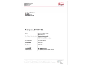 ECO欧盟生态认证报告-SYSTEXX空气净化壁布